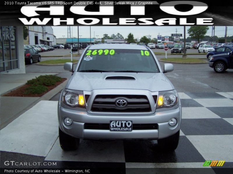 Silver Streak Mica / Graphite 2010 Toyota Tacoma V6 SR5 TRD Sport Double Cab 4x4