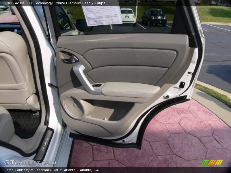 White Diamond Pearl / Taupe 2008 Acura RDX Technology
