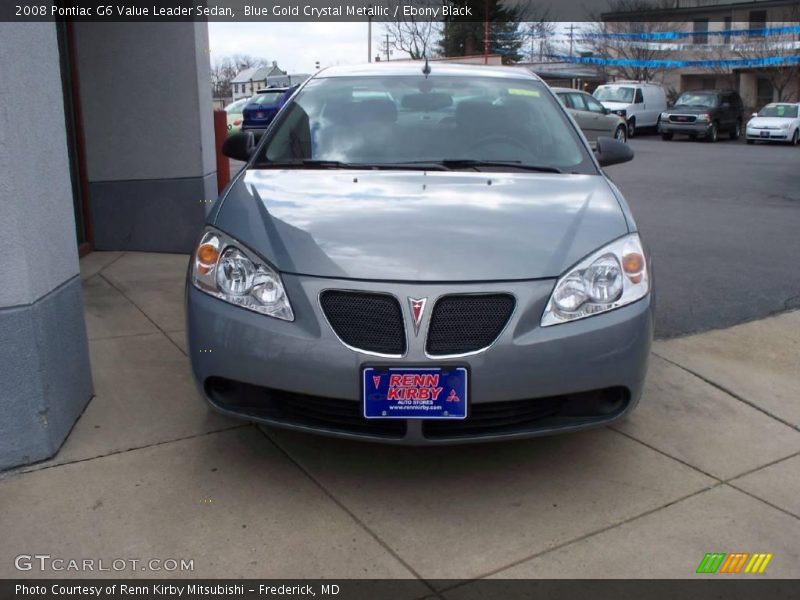 Blue Gold Crystal Metallic / Ebony Black 2008 Pontiac G6 Value Leader Sedan