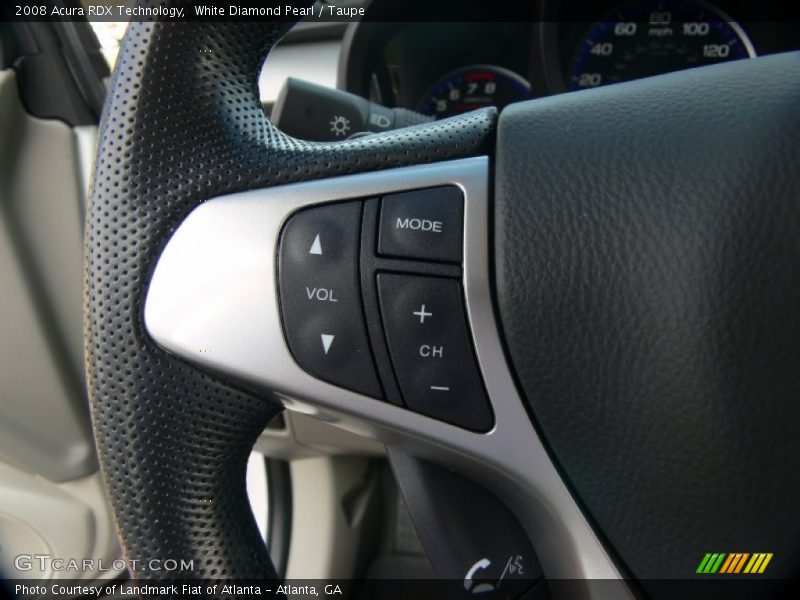 White Diamond Pearl / Taupe 2008 Acura RDX Technology