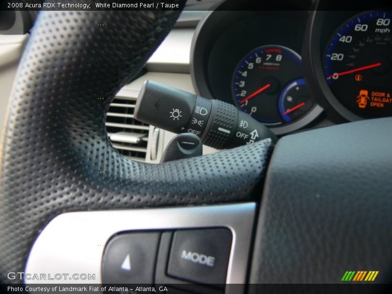 White Diamond Pearl / Taupe 2008 Acura RDX Technology