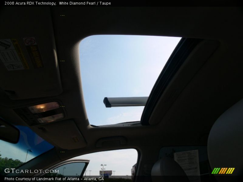 White Diamond Pearl / Taupe 2008 Acura RDX Technology