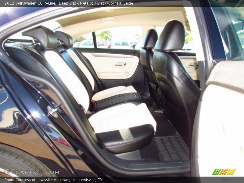 Deep Black Metallic / Black/Cornsilk Beige 2012 Volkswagen CC R-Line