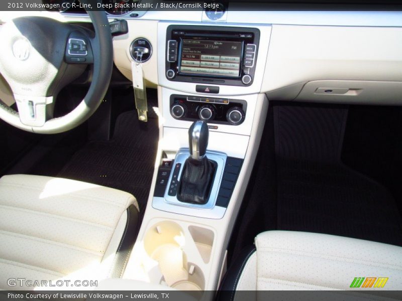 Deep Black Metallic / Black/Cornsilk Beige 2012 Volkswagen CC R-Line