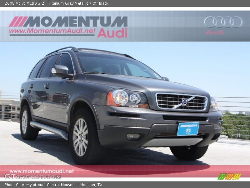 Titanium Gray Metallic / Off Black 2008 Volvo XC90 3.2