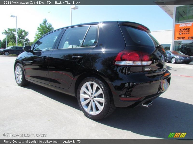 Black / Titan Black 2012 Volkswagen Golf 4 Door TDI