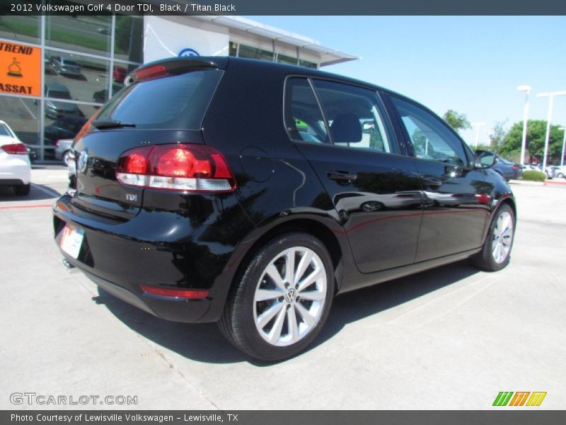Black / Titan Black 2012 Volkswagen Golf 4 Door TDI