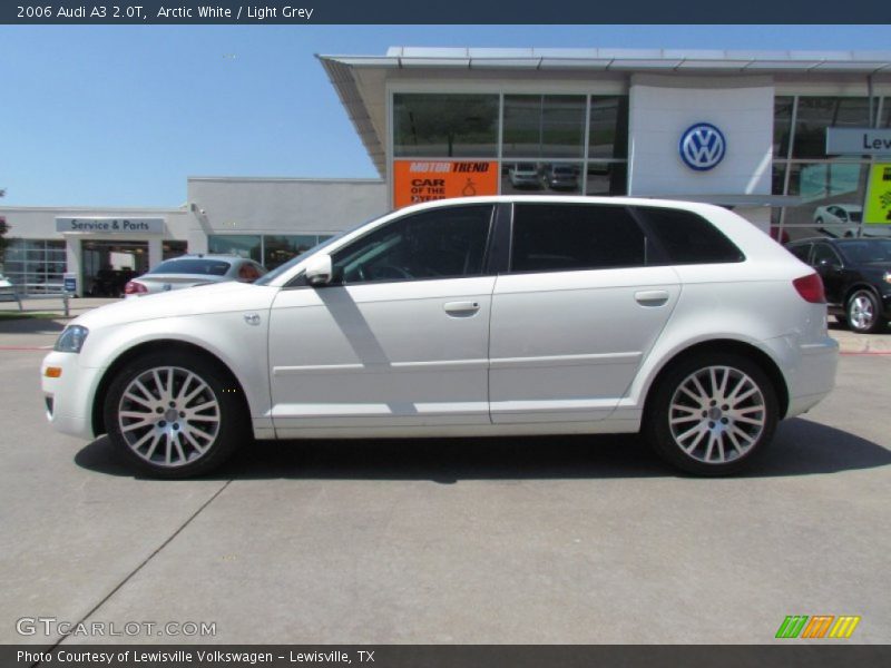 Arctic White / Light Grey 2006 Audi A3 2.0T
