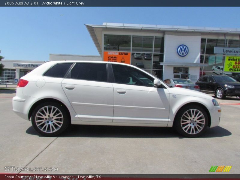 Arctic White / Light Grey 2006 Audi A3 2.0T