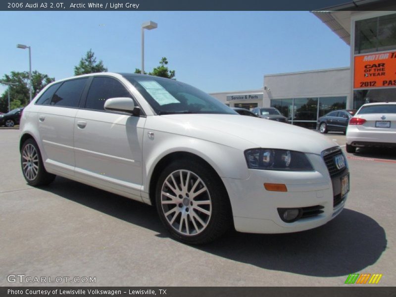 Arctic White / Light Grey 2006 Audi A3 2.0T