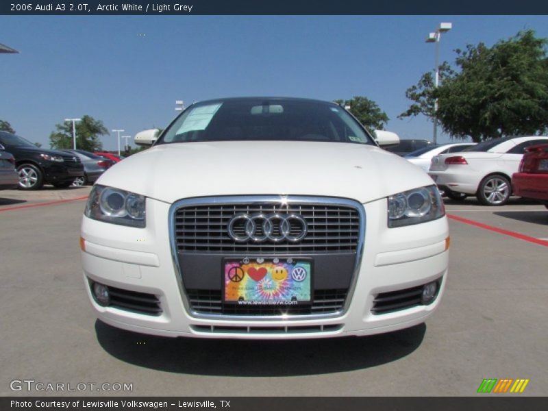 Arctic White / Light Grey 2006 Audi A3 2.0T