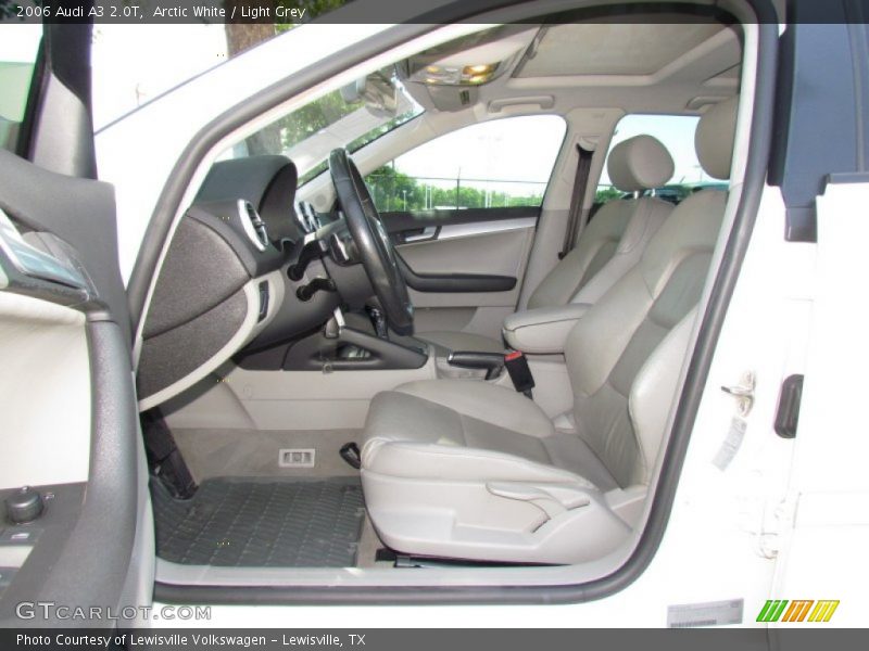 Arctic White / Light Grey 2006 Audi A3 2.0T