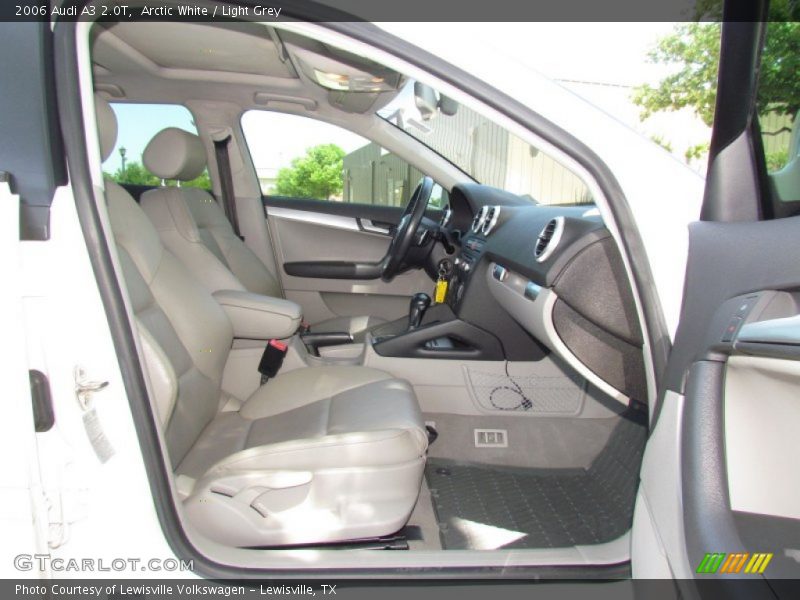 Arctic White / Light Grey 2006 Audi A3 2.0T