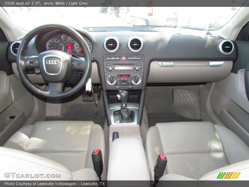 Arctic White / Light Grey 2006 Audi A3 2.0T