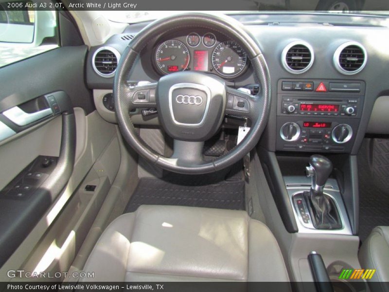 Arctic White / Light Grey 2006 Audi A3 2.0T