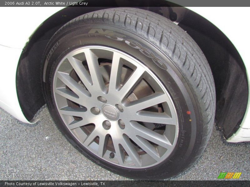 Arctic White / Light Grey 2006 Audi A3 2.0T