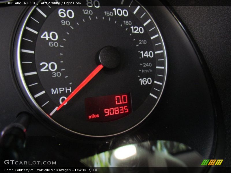 Arctic White / Light Grey 2006 Audi A3 2.0T