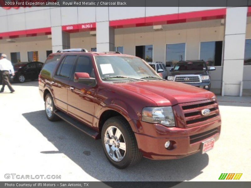 Royal Red Metallic / Charcoal Black 2009 Ford Expedition Limited