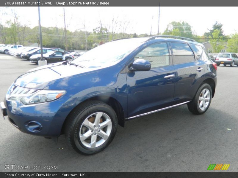 Deep Sapphire Metallic / Beige 2009 Nissan Murano S AWD