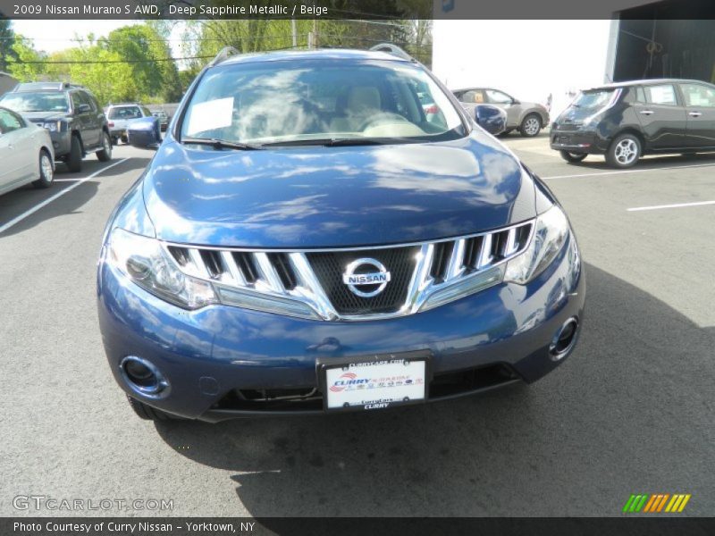 Deep Sapphire Metallic / Beige 2009 Nissan Murano S AWD