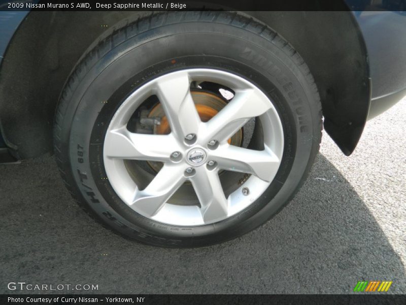 Deep Sapphire Metallic / Beige 2009 Nissan Murano S AWD