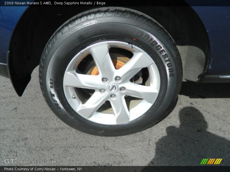 Deep Sapphire Metallic / Beige 2009 Nissan Murano S AWD