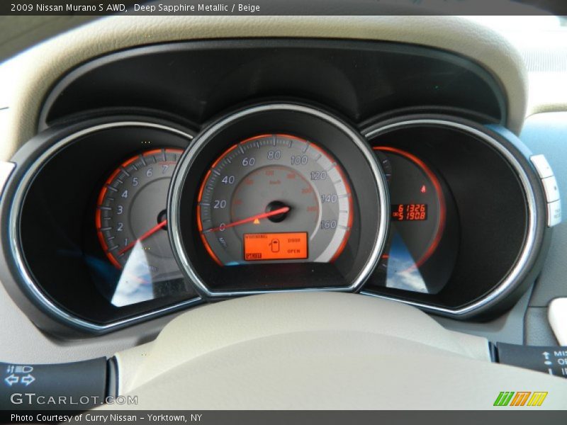 Deep Sapphire Metallic / Beige 2009 Nissan Murano S AWD