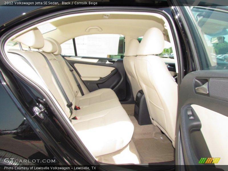 Black / Cornsilk Beige 2012 Volkswagen Jetta SE Sedan