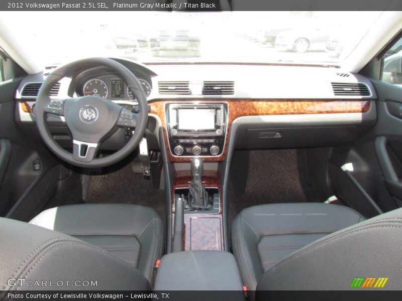 Platinum Gray Metallic / Titan Black 2012 Volkswagen Passat 2.5L SEL