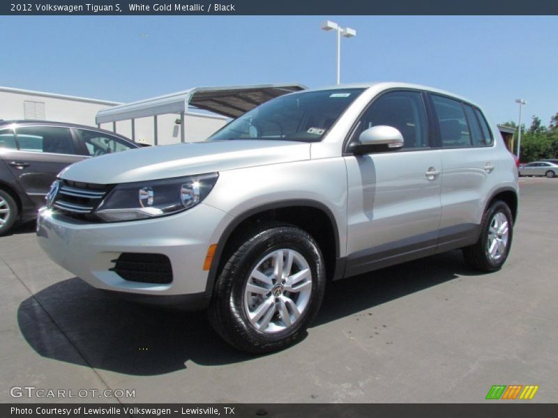 White Gold Metallic / Black 2012 Volkswagen Tiguan S