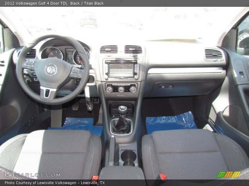 Black / Titan Black 2012 Volkswagen Golf 4 Door TDI