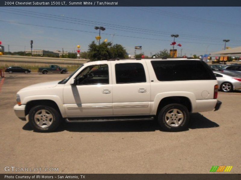 Summit White / Tan/Neutral 2004 Chevrolet Suburban 1500 LT