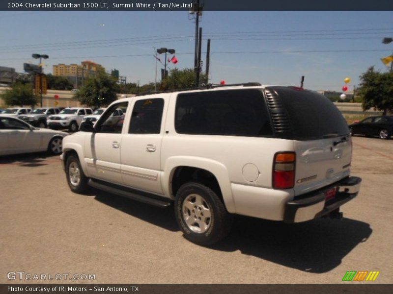Summit White / Tan/Neutral 2004 Chevrolet Suburban 1500 LT