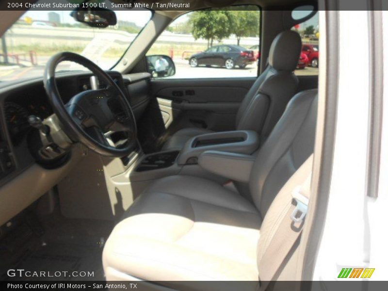 Summit White / Tan/Neutral 2004 Chevrolet Suburban 1500 LT