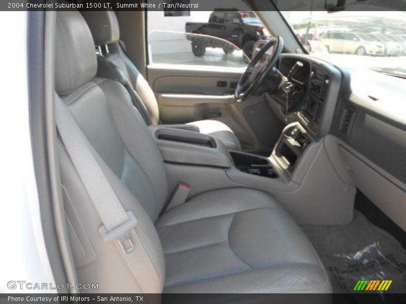 Summit White / Tan/Neutral 2004 Chevrolet Suburban 1500 LT