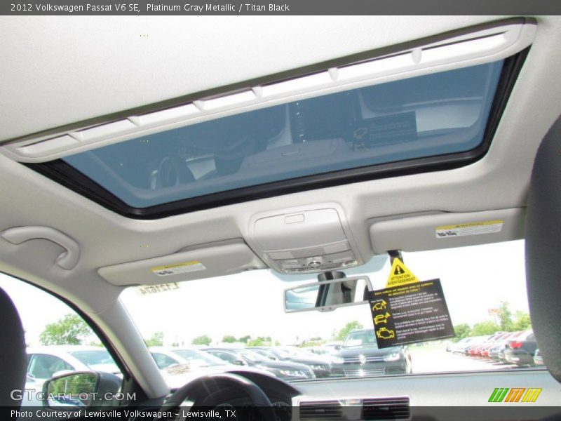 Platinum Gray Metallic / Titan Black 2012 Volkswagen Passat V6 SE