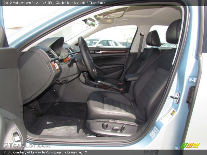 Glacier Blue Metallic / Titan Black 2012 Volkswagen Passat V6 SEL