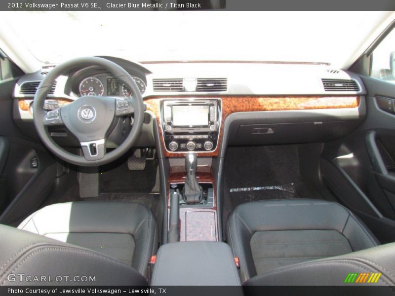 Glacier Blue Metallic / Titan Black 2012 Volkswagen Passat V6 SEL