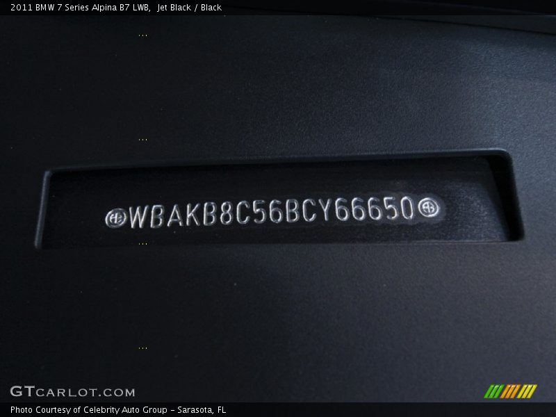 Jet Black / Black 2011 BMW 7 Series Alpina B7 LWB