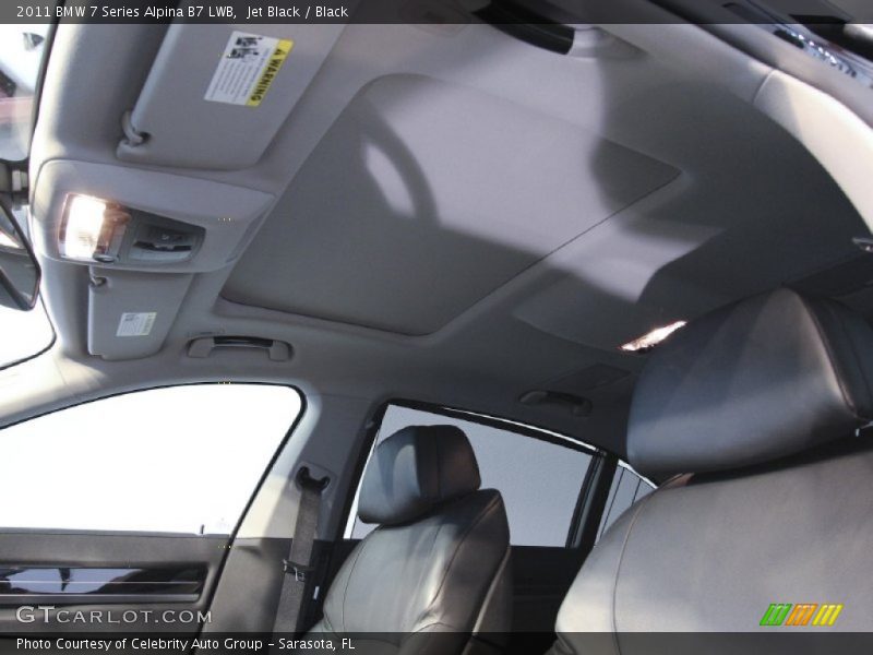 Sunroof of 2011 7 Series Alpina B7 LWB