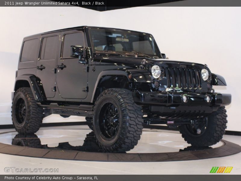 Black / Black 2011 Jeep Wrangler Unlimited Sahara 4x4