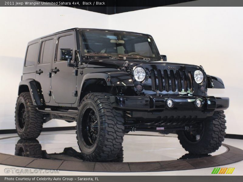 Black / Black 2011 Jeep Wrangler Unlimited Sahara 4x4