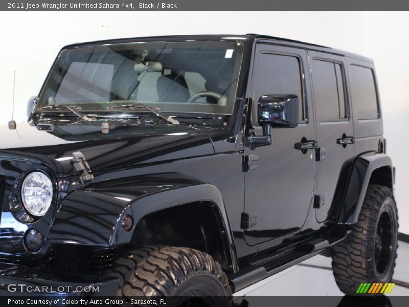 Black / Black 2011 Jeep Wrangler Unlimited Sahara 4x4