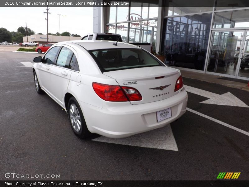 Stone White / Dark Slate Gray 2010 Chrysler Sebring Touring Sedan