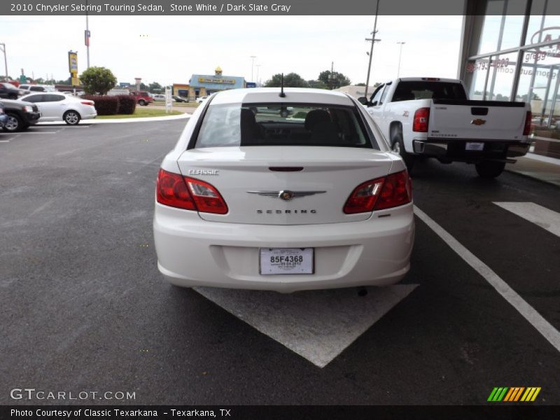 Stone White / Dark Slate Gray 2010 Chrysler Sebring Touring Sedan
