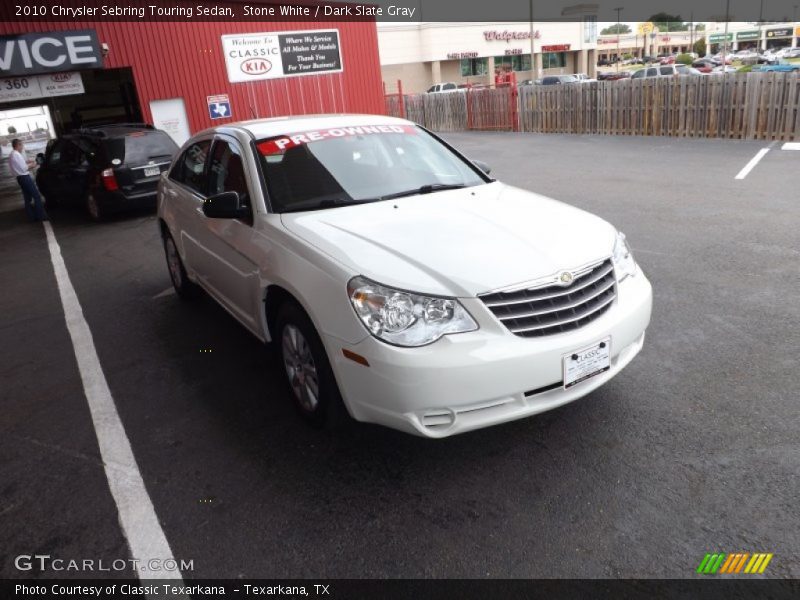 Stone White / Dark Slate Gray 2010 Chrysler Sebring Touring Sedan