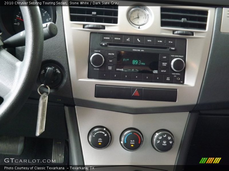Stone White / Dark Slate Gray 2010 Chrysler Sebring Touring Sedan