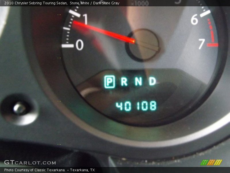 Stone White / Dark Slate Gray 2010 Chrysler Sebring Touring Sedan