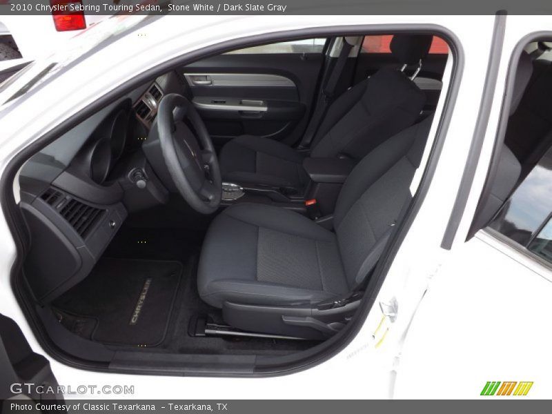 Stone White / Dark Slate Gray 2010 Chrysler Sebring Touring Sedan