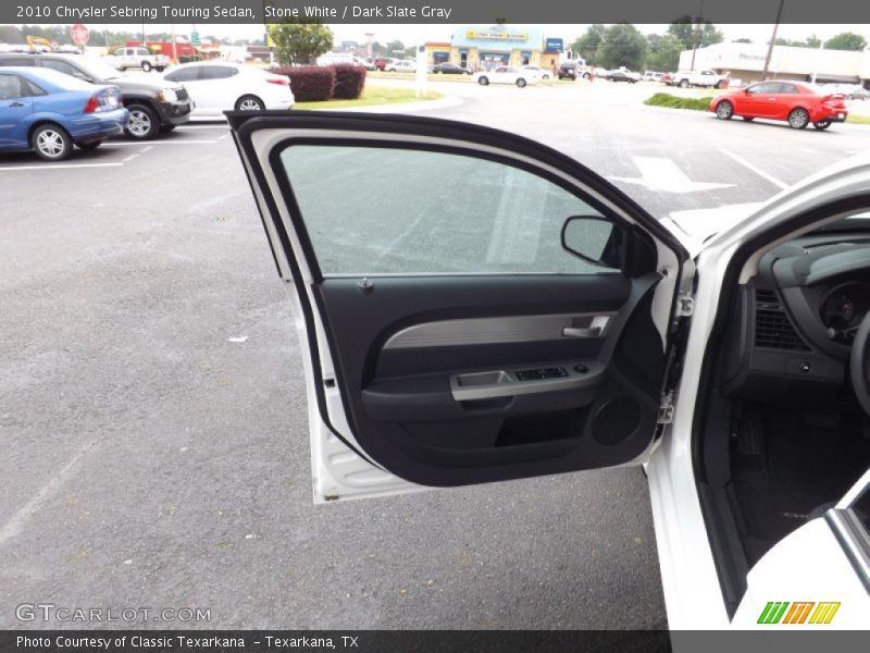Stone White / Dark Slate Gray 2010 Chrysler Sebring Touring Sedan